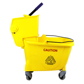 LIV BUCKET SET 36 LITRES 54X43X46CM SINGLE BASKET YELLOW EA