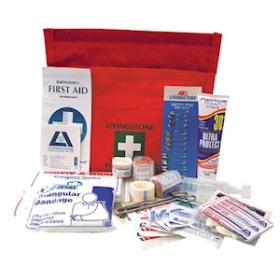 LIV BUSH WALKER FIRST AID KIT COMPLETE SET IN NYLON POUCH