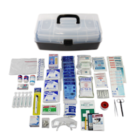 LIV WA LOW RISK FIRST AID KIT COMPLETE SET IN PLASTIC CASE