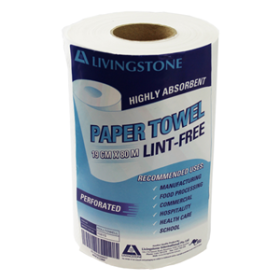 LIV PAPER TOWEL 19CMX80M LINT FREE, PERF, HACCP, 16ROLLS/CTN