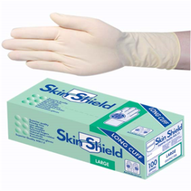 S/SHIELD LTX EXAM GLV AS/NZ PF LCUFF 30CM M CREAM 1000/CTN