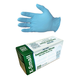 NI-TEK NITRILE GLOVES ASNZ POWDER FREE EN374, XS BLUE 200/BX