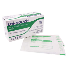 UNI-POUCH STERILISATION POUCH W/ INDICATOR, 90X135MM 200/BOX