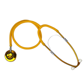 LIV DUAL HEAD STETHOSCOPE LATEX FREE YELLOW EA