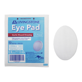 LIV EYEPAD WOUND DRESSING LTXFREE STRL SINGLE PACKED 1000/CT