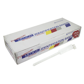 LIV PREMIUM ID BAND PEDIA W/ NAMECARD LTX FREE WHITE 250/BOX