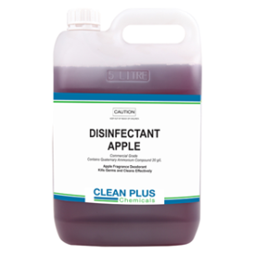 LIV DISINFECTANT, 5L BOTTLE COMMERCIAL GRADE, APPLE SCNT, EA