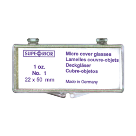 COVER SLIP NO. 1 22X50MM GLASS 100/PK GERMANY