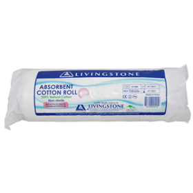 LIV PREMIUM ABSORBENT COTTON ROLL 100pct COTTON 500G N/STRL EA
