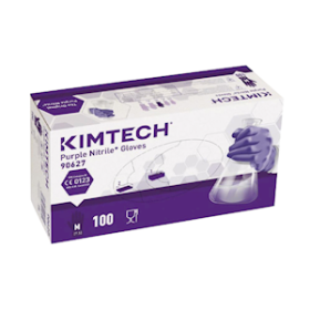 KIMTECH PURPLE NITRILE-XTRA EXAM GLOVES PF SMALL, 50/BOX