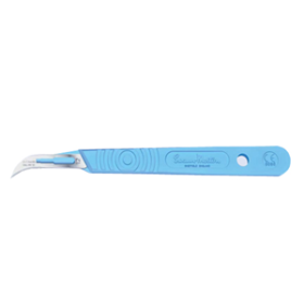 DISPO SCALPEL W/HANDLE, S/S, SIZE 12, STERILE, 10/BOX