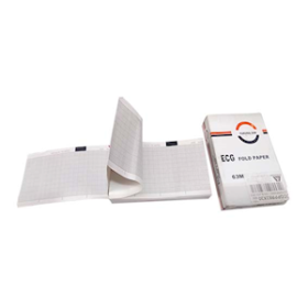 LIV ECG PAPER, 63MMX30M, FOLDED, BIODEGRADABLE BLACK GRID PK