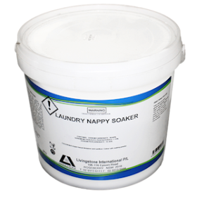 LIVINGSTONE LAUNDRY NAPPY SOAKER, ANTIBACTERIAL, 5KG PAIL EA