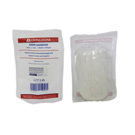 LIV CREPE BNDGE W/O CLIPS 10CMX1.6M MED ALL CTTN STRLE 50/CT