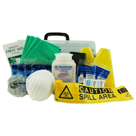 LIVINGSTONE CHEMICAL SPILL KIT, WITH INSTRUCTION SHEET, KIT