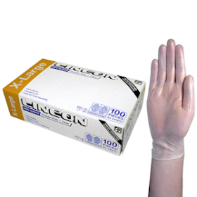 LINCON VINYL GLOVES 6.0G HACCP POWDER FREE XL CLEAR 1000/CTN