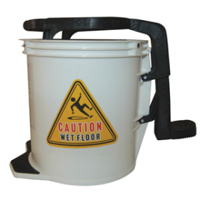 LIVINGSTONE MOP WRINGER BUCKET WIDE MOUTH 16 LITRES WHITE EA