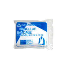 LIVINGSTONE TRIANGULAR BANDAGE,WHITE,96X96X135CM,EA