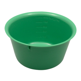 LIV BOWL BASIN 600ML 140X76MM AUTOCLVABLE PLASTC GREEN 10/CT
