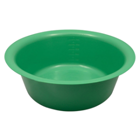 LIV BOWL BASIN 5500ML 345X120MM AUTOCLVBLE PLSTC GREEN 10/CT