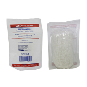 LIV CREPE BNDGE W/O CLIPS 10CMX1.6M MED ALL CTTN STRLE LOOSE