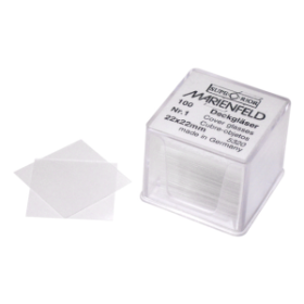 COVER SLIP NO. 0 22X22MM GLASS 233/OUNCE GERMANY