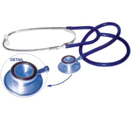LIVINGSTONE DUAL HEAD STETHOSCOPE, LATEX FREE, BLUE, EACH