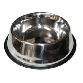 PET BOWL, 1.8L, 30CM DIAMETER, NON-SKID STAINLESS STEEL EACH