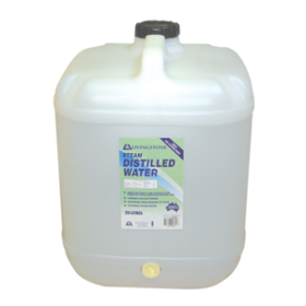 LIVINGSTONE DISTILLED DEMINERALISED WATER 20 LITRES EA