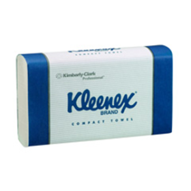 KLEENEX STANDARD COMPACT TOWEL 19X30CM WHT 90/PACK 24 PKS/CT