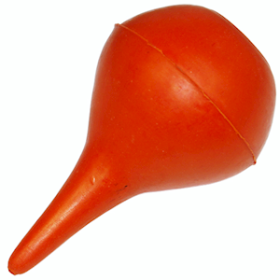 LIVINGSTONE RUBBER EAR SYRINGE SUCTION BULB 90ML ORANGE EACH