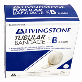 LIV TUBULAR COTTON STOCKINETTE BANDAGE 6.3CM X 10M 1 ROLL/BX